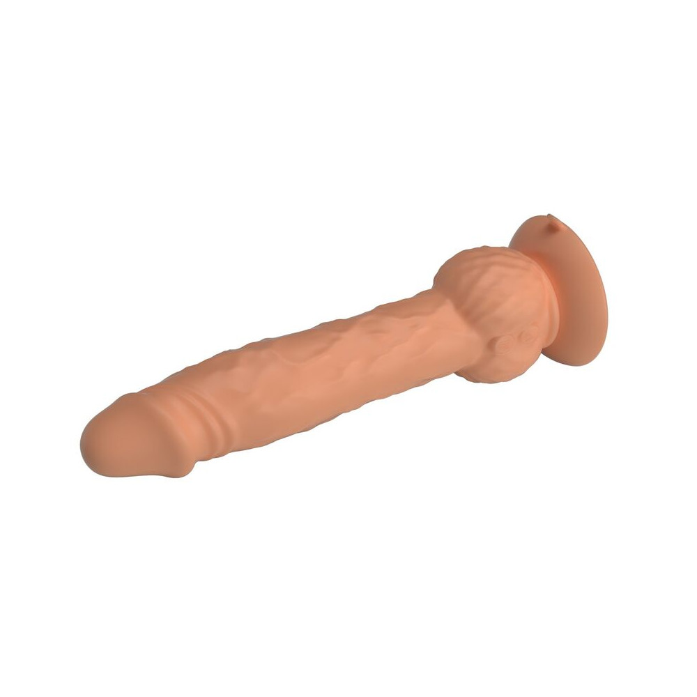Eren Dildo Vibrador con Empuje 20,5 cm Natural