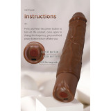 Kessler Dildo Vibrador Realista con Empuje Marrón