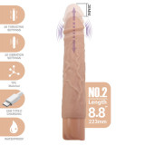 Kessler Dildo Vibrador Realista con Empuje 22 cm Natural