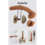Viggo Dildo Realista 36,5 cm Marrón