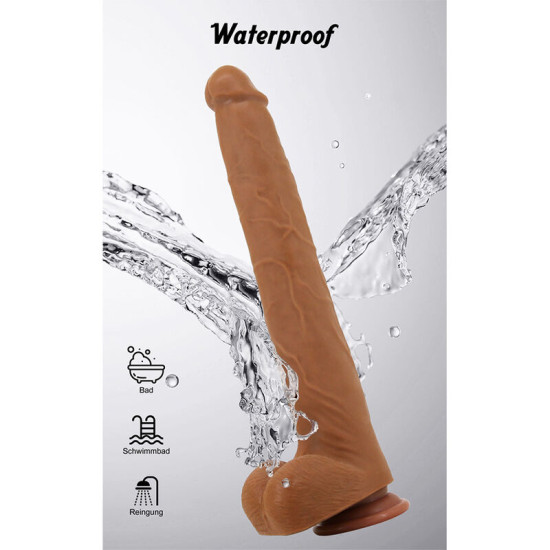 Viggo Dildo Realista 36,5 cm Marrón