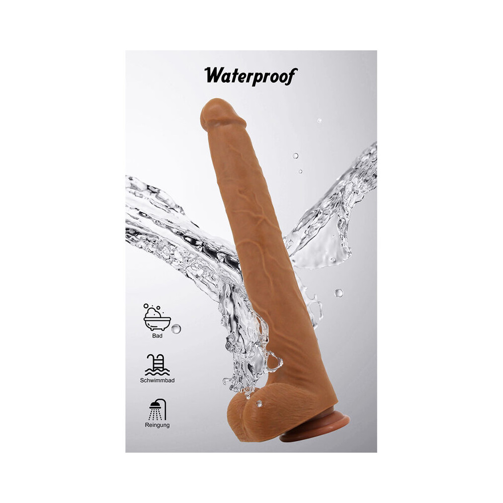 Viggo Dildo Realista 36,5 cm Marrón