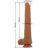 Viggo Dildo Realista 36,5 cm Marrón