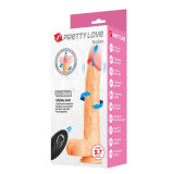 Nolan Dildo Vibrador Con Empuje y Rotación - Control Remoto Natural