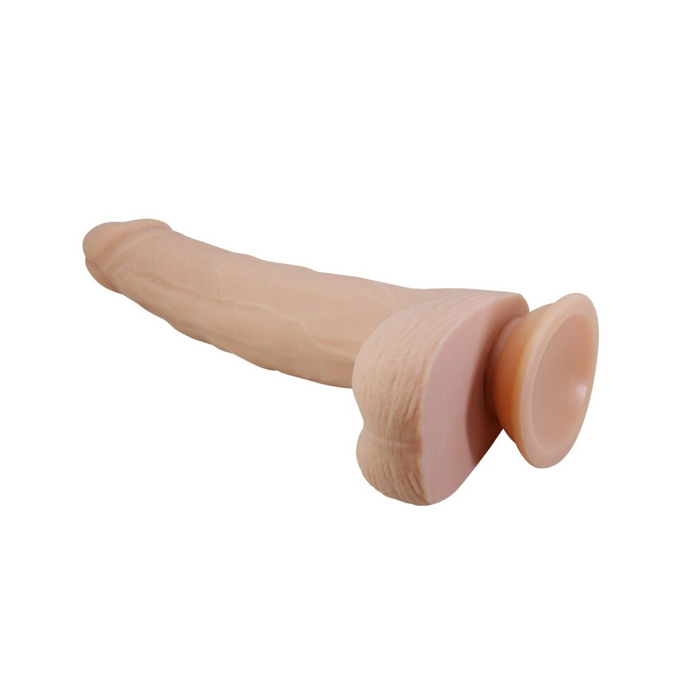 Miles Dildo Vibrador Con Empuje y Rotación 23,5 cm Control Remoto Natural