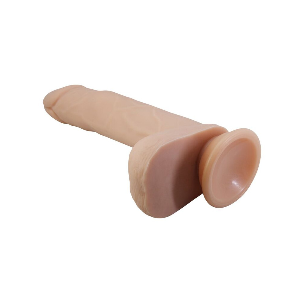Davey Dildo Realista Vibracion, Empuje y Rotación 22,5 cm Control Remoto Natural