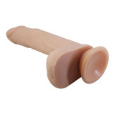 Davey Dildo Realista Vibracion, Empuje y Rotación 22,5 cm Control Remoto Natural