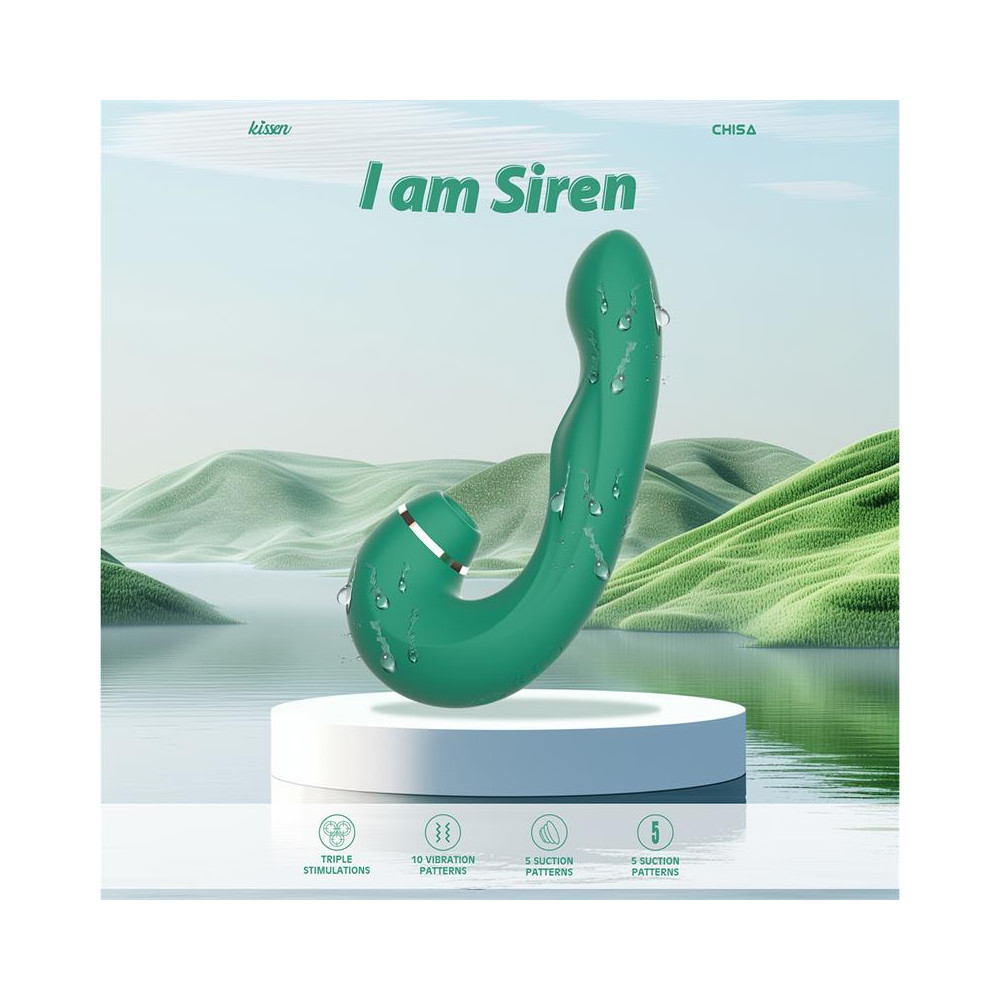 Siren Vibrador con Succion y Golpeteo