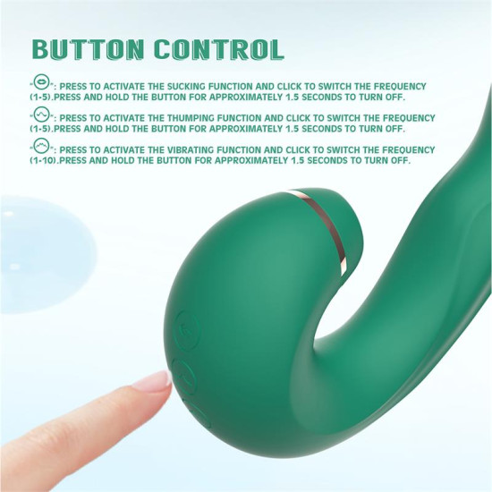 Siren Vibrador con Succion y Golpeteo