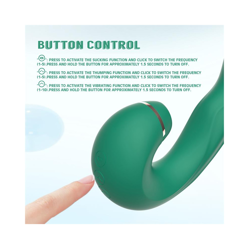 Siren Vibrador con Succion y Golpeteo