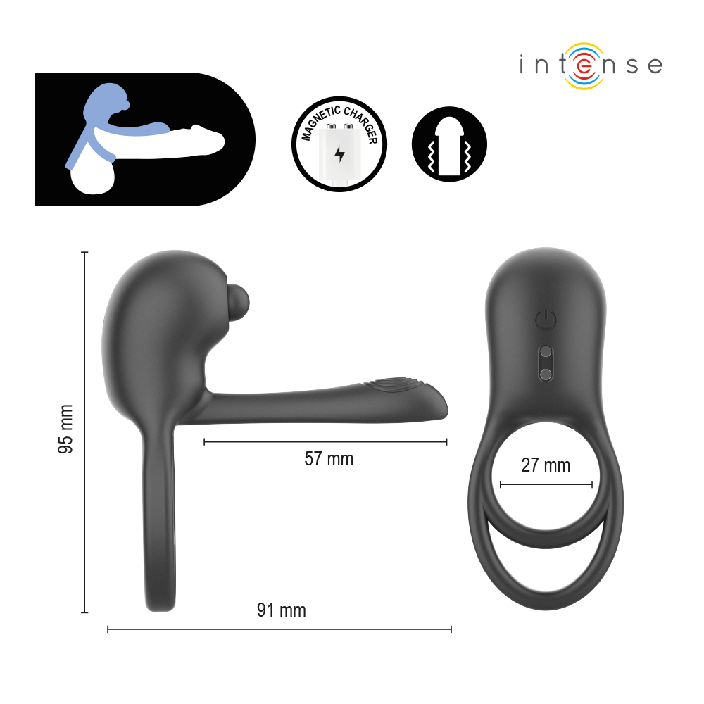 Spike Anillo Vibrador Con Control Remoto