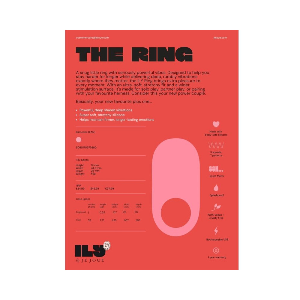ILY COCK RING ANILLO VIBRADOR PARA PENE