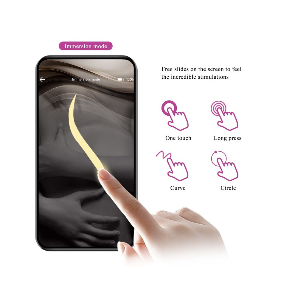 Pulsen Huevo Vibrador con App Rosa