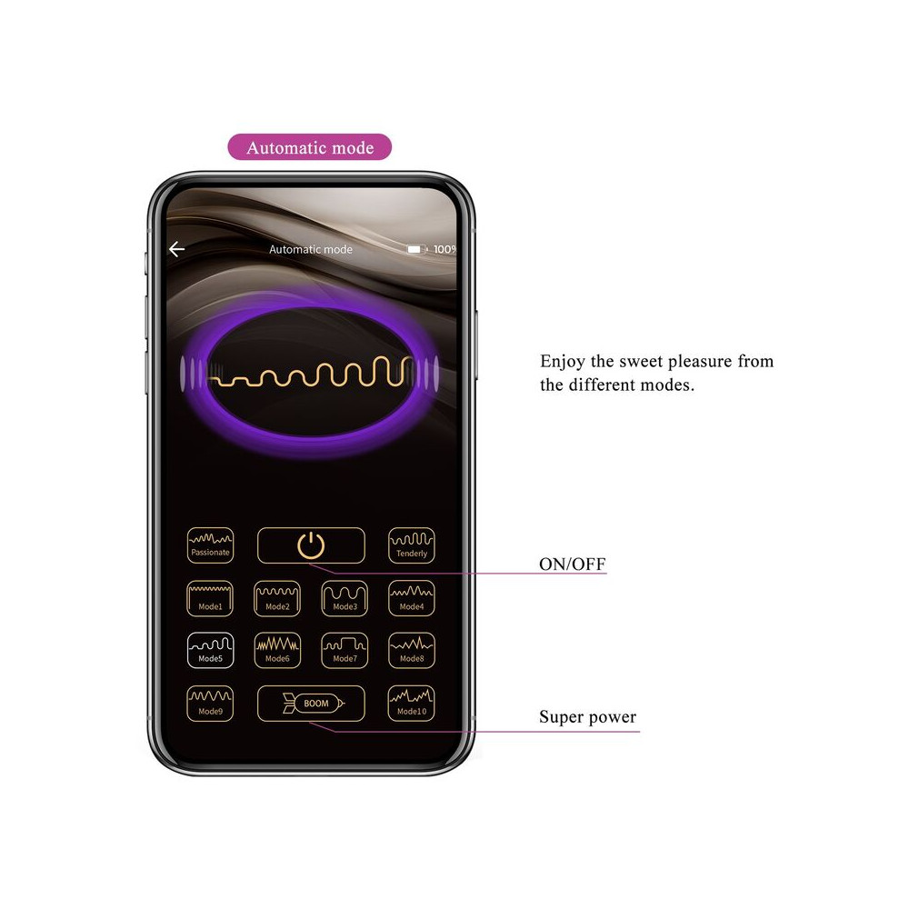 Pulsen Huevo Vibrador con App Rosa