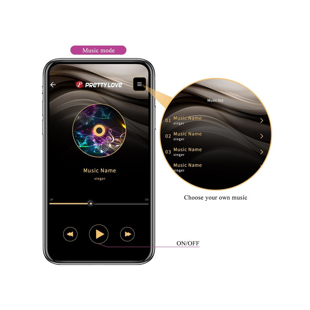 Pulsen Huevo Vibrador con App Rosa