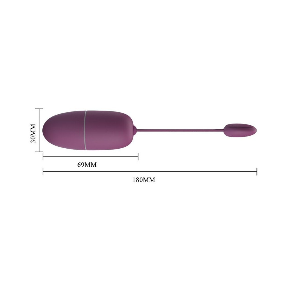Nimph huevo vibrador con App morado