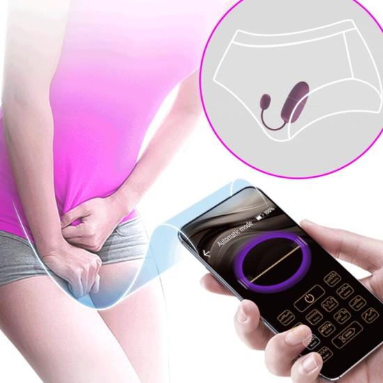 Nimph huevo vibrador con App morado