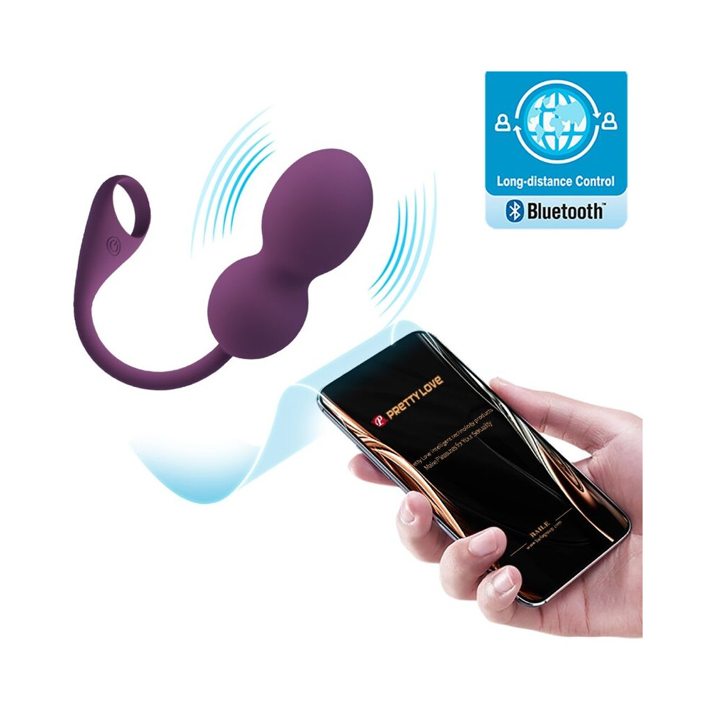 Elvira Bolas Kegel App Morado