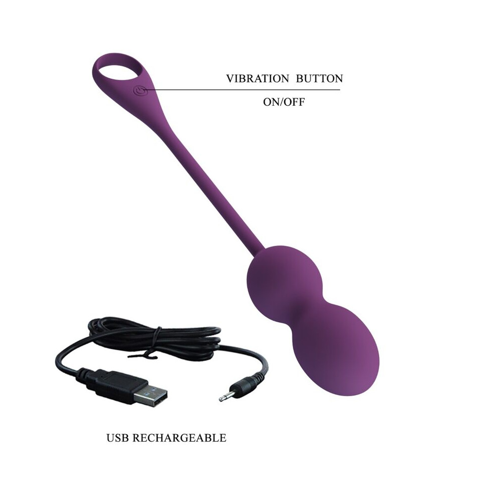 Elvira Bolas Kegel App Morado