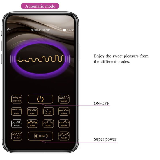 Elvira Bolas Kegel App Morado