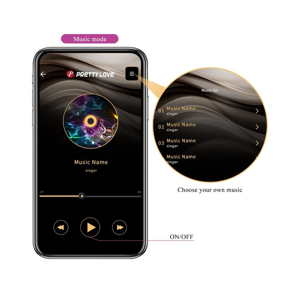 Elvira Bolas Kegel App Morado