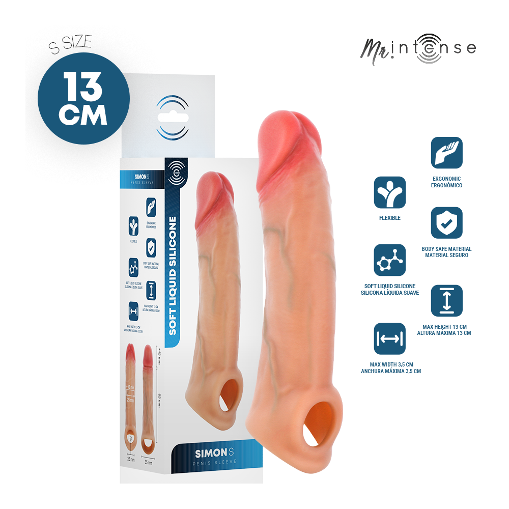 SIMON S FUNDA DE PENE SILICONA 13 CM -Ø- 4 CM