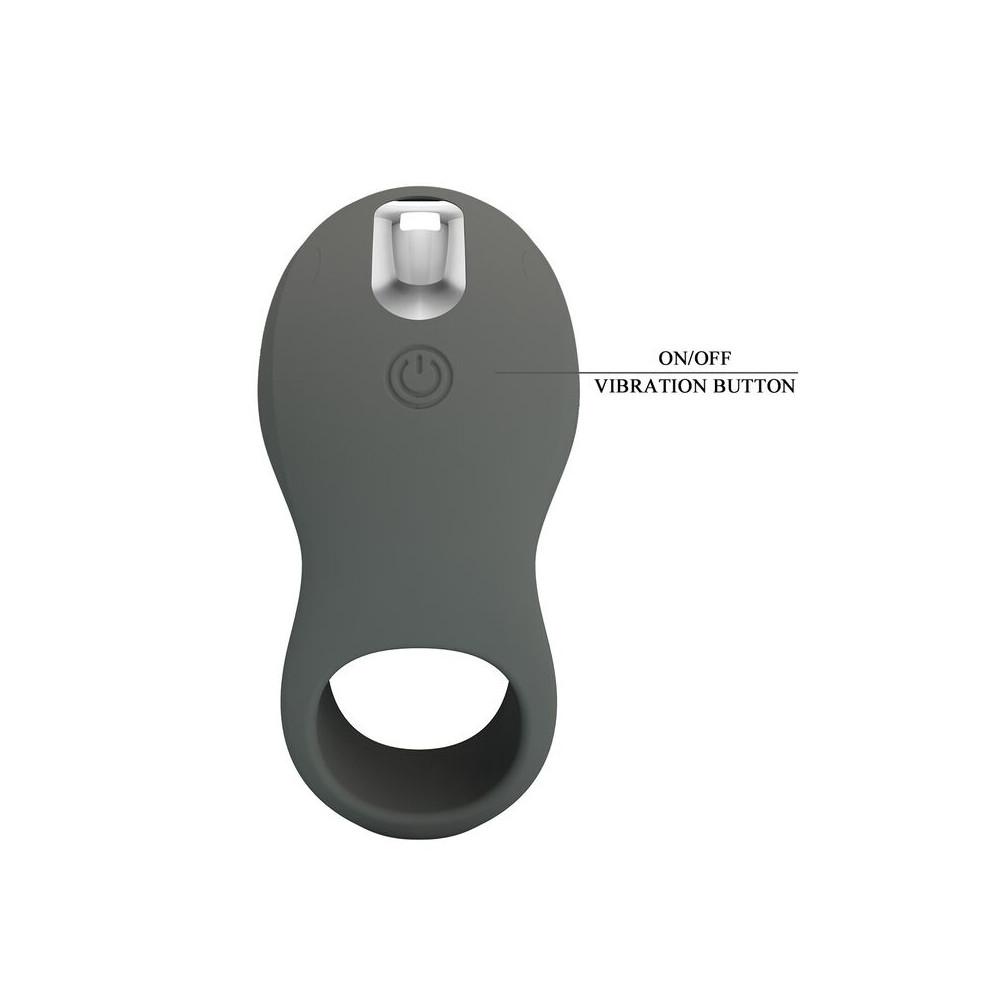 ANILLO VIBRADOR RECARGABLE CON DOBLE ESTIMULADOR