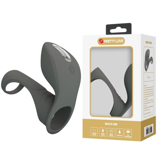 ANILLO VIBRADOR RECARGABLE CON DOBLE ESTIMULADOR
