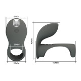 ANILLO VIBRADOR RECARGABLE CON DOBLE ESTIMULADOR