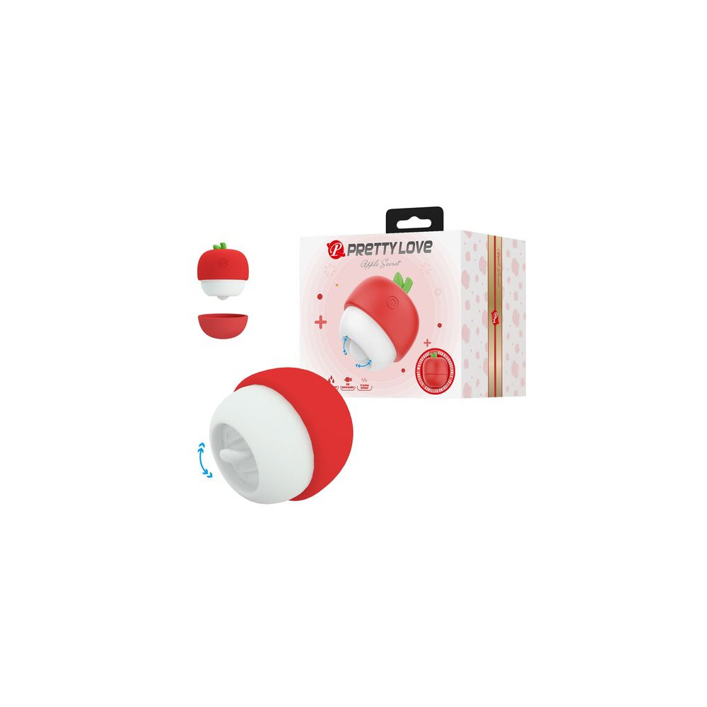 ESTIMULADOR CLITORAL CON EFECTO LENGUA RECARGABLE ROJO
