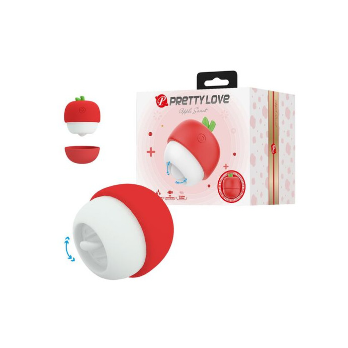 ESTIMULADOR CLITORAL CON EFECTO LENGUA RECARGABLE ROJO