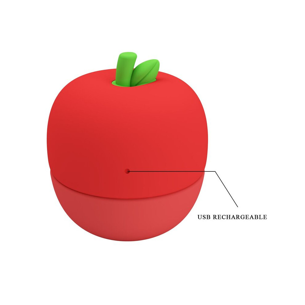 ESTIMULADOR CLITORAL CON EFECTO LENGUA RECARGABLE ROJO