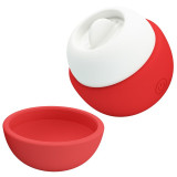 ESTIMULADOR CLITORAL CON EFECTO LENGUA RECARGABLE ROJO