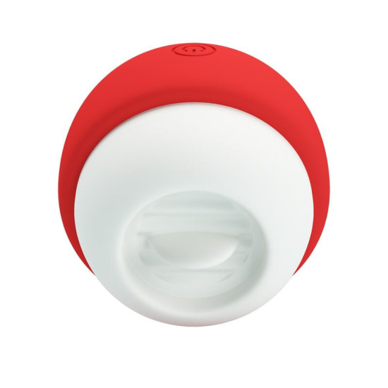 ESTIMULADOR CLITORAL CON EFECTO LENGUA RECARGABLE ROJO