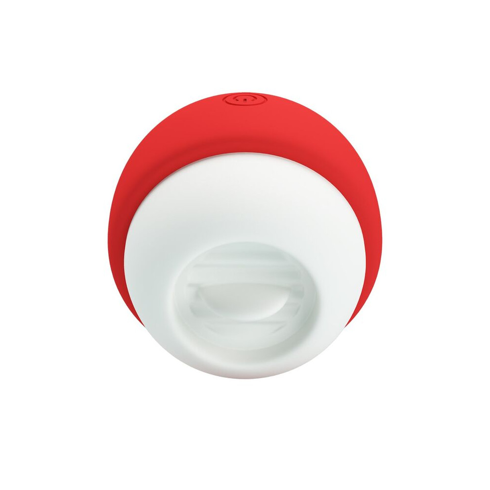 ESTIMULADOR CLITORAL CON EFECTO LENGUA RECARGABLE ROJO