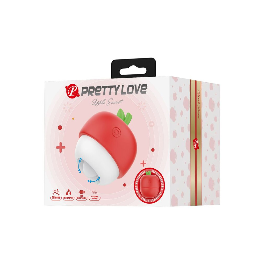 ESTIMULADOR CLITORAL CON EFECTO LENGUA RECARGABLE ROJO