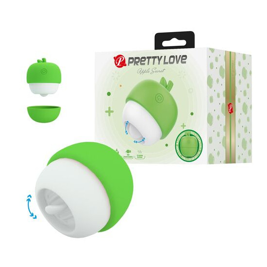 ESTIMULADOR CLITORAL CON EFECTO LENGUA RECARGABLE VERDE