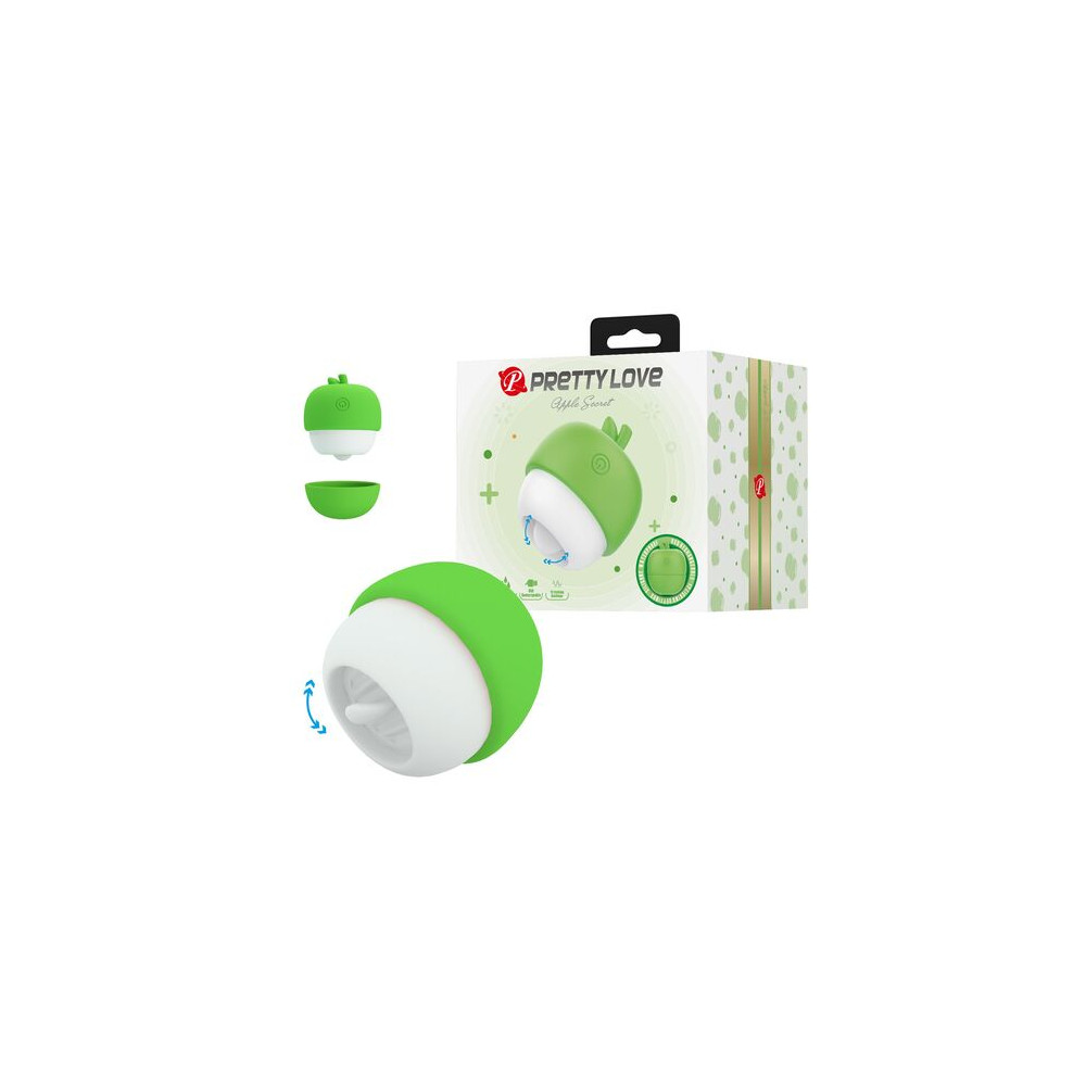 ESTIMULADOR CLITORAL CON EFECTO LENGUA RECARGABLE VERDE
