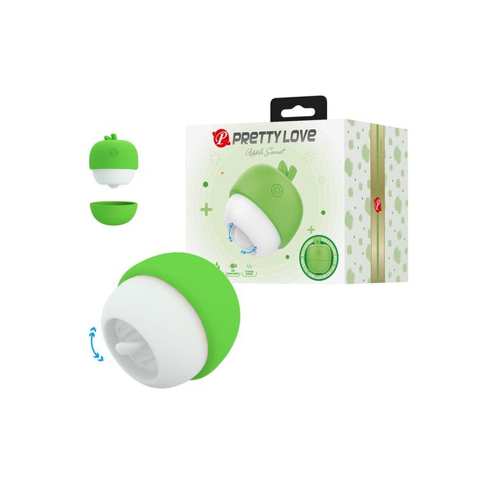 ESTIMULADOR CLITORAL CON EFECTO LENGUA RECARGABLE VERDE