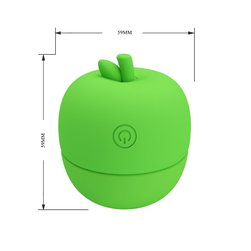 ESTIMULADOR CLITORAL CON EFECTO LENGUA RECARGABLE VERDE