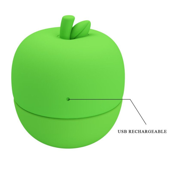 ESTIMULADOR CLITORAL CON EFECTO LENGUA RECARGABLE VERDE