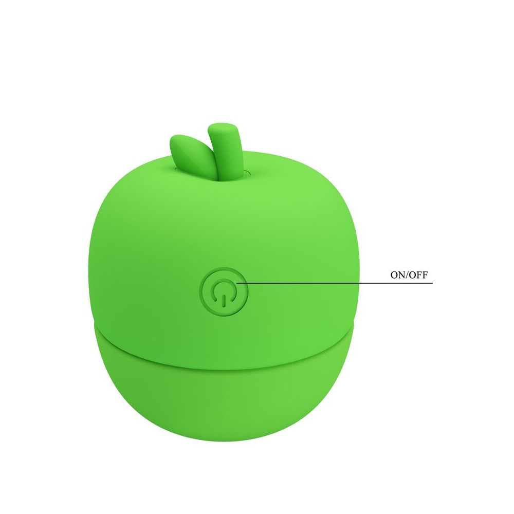 ESTIMULADOR CLITORAL CON EFECTO LENGUA RECARGABLE VERDE