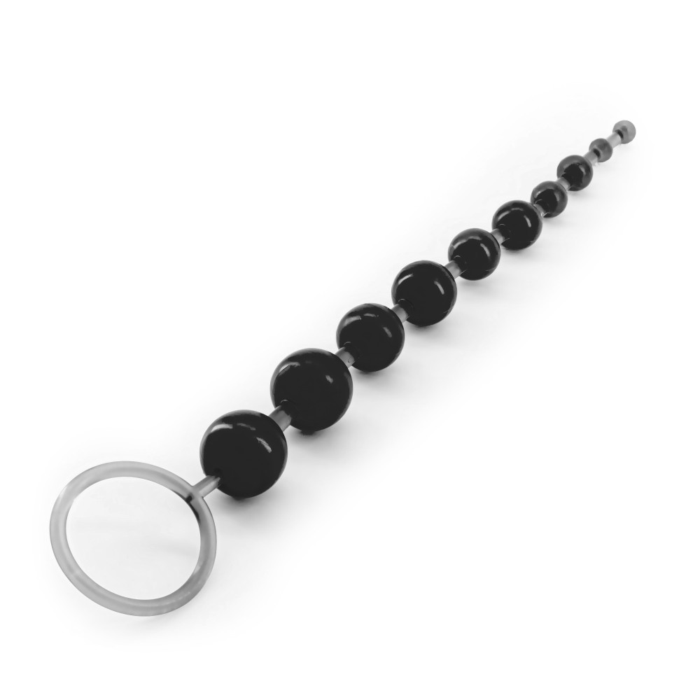 CADENA ANAL DE 10 BILLES NEGRA