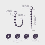 CADENA ANAL DE 10 BILLES NEGRA