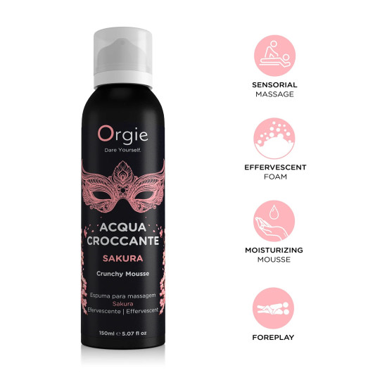 ESPUMA DE MASAJE CRACKELING ACQUA CROCCANTE SAKURA 150ML