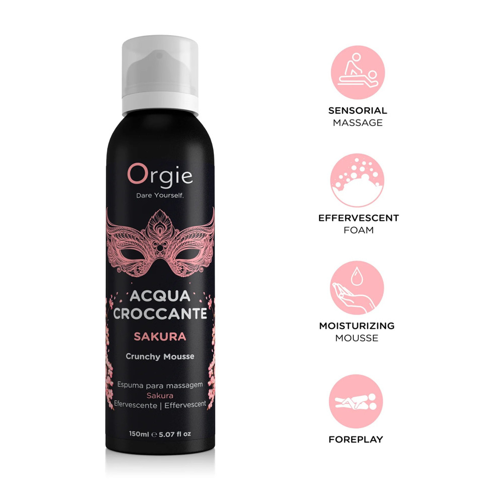 ESPUMA DE MASAJE CRACKELING ACQUA CROCCANTE SAKURA 150ML