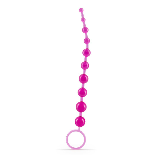 CADENA ANAL DE 10 BILLES ROSA