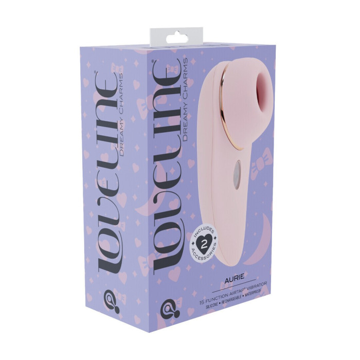 Aurie Estimulador Airtap con Accesorios Rosa