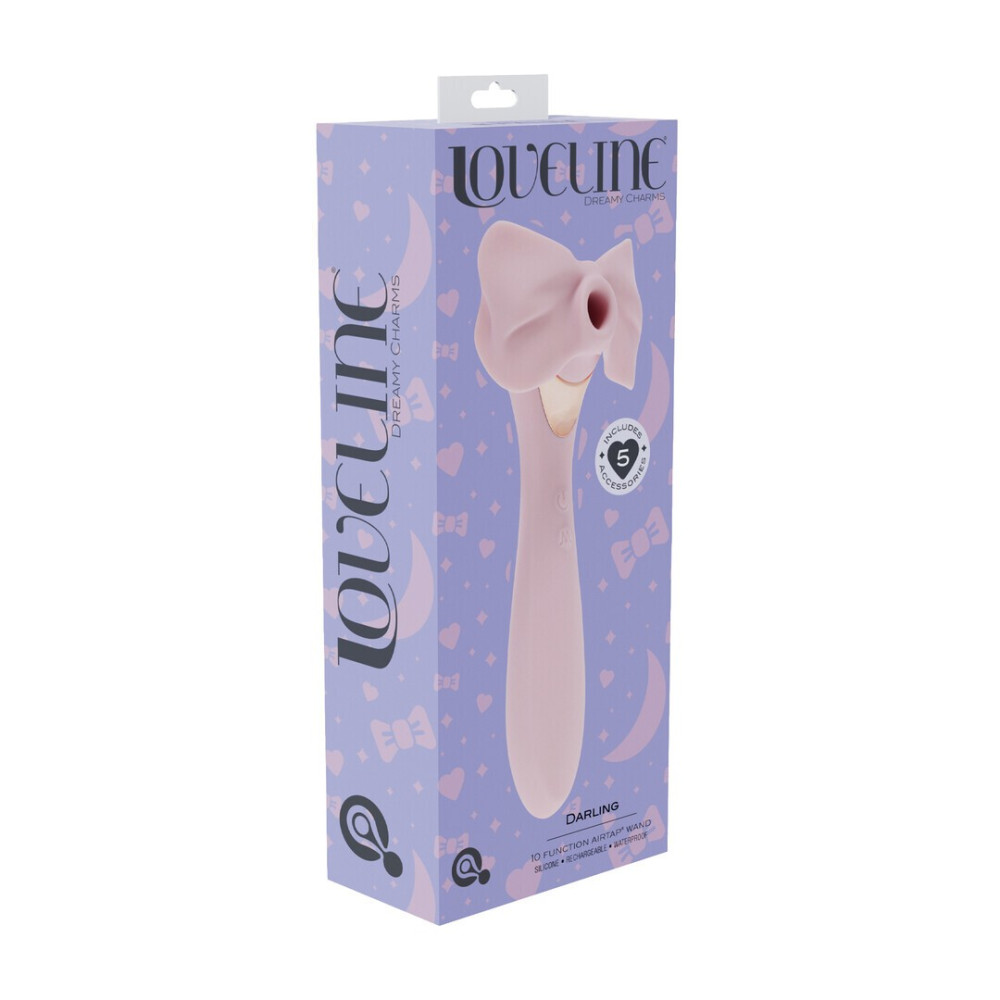Wand Vibrador Con Accesorios Airtap Rosa