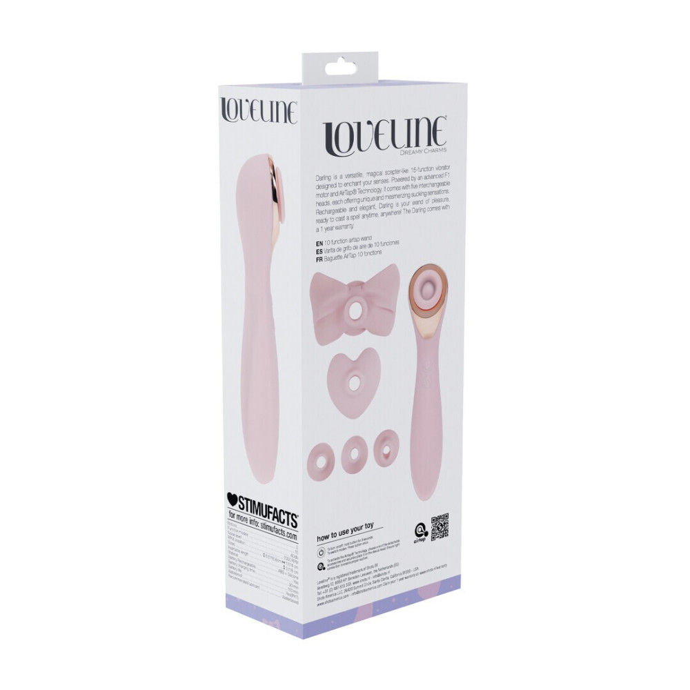 Wand Vibrador Con Accesorios Airtap Rosa